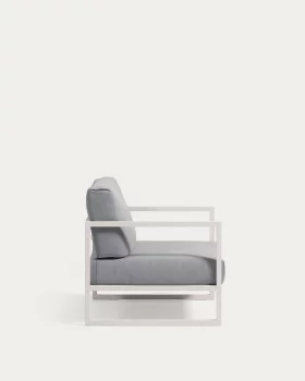 Уличное кресло Comova синего и белого цвета из алюминия 78X85X85 CM