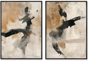 Композиция из двух репродукций картин на холсте Dance 75X105 / 75X105 CM