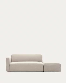 Двухместный модульный диван Neom с модулем спинки, бежевый 244X89X78 CM