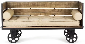 Диван в промышленном стиле Creta 195X60X90 CM