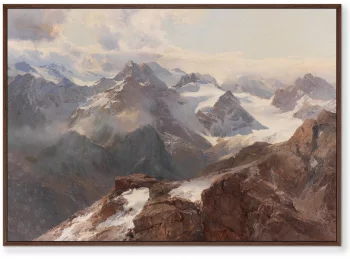 Постер на холсте Sylvretta vom grossen Maderer 105X75 CM