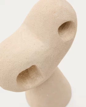 Набор каменных скульптур Arif бежевого и черного цвета 15X7X23 CM