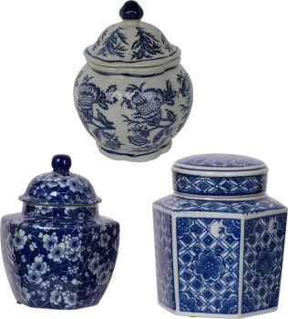 Набор из трёх ваз Bahar 13X13X17 / 11X11X16 / 13X11X15 CM