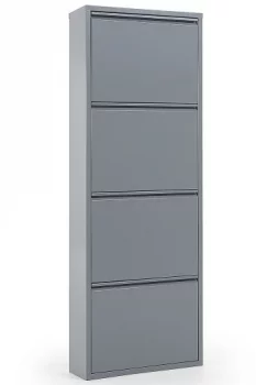 Шкаф для хранения обуви Ode 50X15X136 CM серый