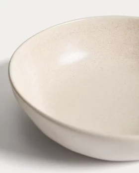 Бежевая керамическая суповая миска Sermin 21.7X21.7X6 CM