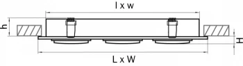 Встраиваемый светильник Singo 28X10X5 CM