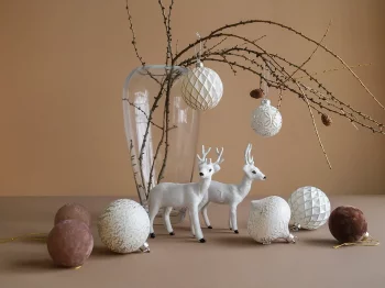 Елочное украшение Foil White