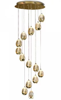 Подвесной светодиодный светильник 14 LED Rocio 50X50X100-300 CM золотой цвет