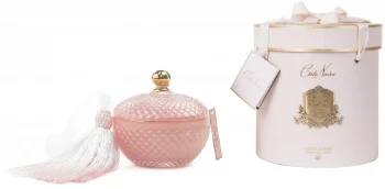 Свеча Pink Round Art Deco 65 часов горения