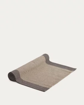 Черная хлопковая дорожка на стол Briven 50X150 CM