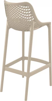 Стул пластиковый барный Air 45X53X105 CM бежевый
