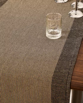 Черная хлопковая дорожка на стол Briven 50X150 CM