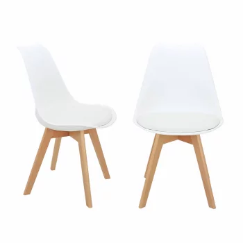 Комплект из 2-х стульев Eames Bon белый 49X54X84 CM
