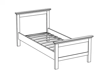 Односпальная кровать Reina 111X213X96 CM
