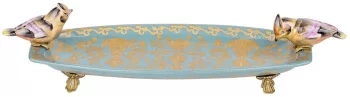 Блюдо с птичками Cecil 50X16X11 CM