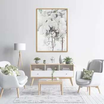 Постер на холсте Snow-Covered Pine Saplings 75X105 CM
