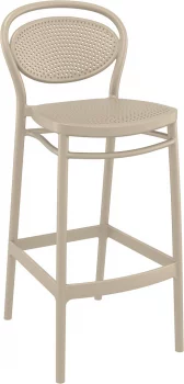 Пластиковый барный стул Marcel Bar 45X52X106 CM бежевый