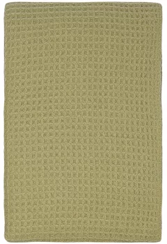 Плед из шерсти мериноса Essential 130X180 CM зелёного цвета