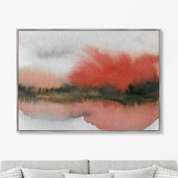 Постер Autumn colors in the reflection of the lake 105X75 CM