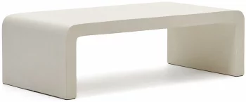Cтолик из белого бетона Aiguablava 135X65X41 CM