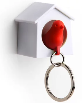 Держатель+брелок для ключей mini sparrow красный