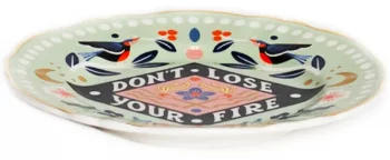 Тарелка пирожковая Don't Lose your Fire Ø17 CM