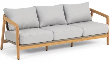 Диван трёхместный из тика Лейпциг 205X82X71 CM