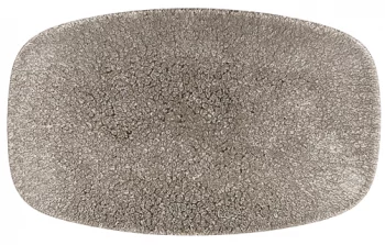 Блюдо Raku Quartz Black 20X12 CM
