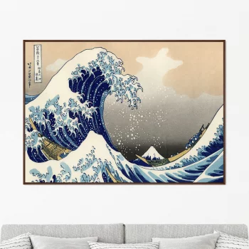 Постер Big wave in Kanagawa 105X75 CM