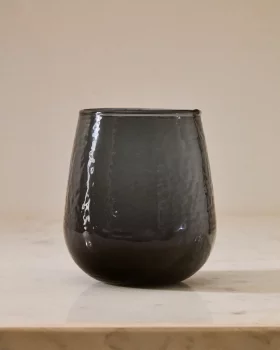 Стакан из синего переработанного стекла Sileia 8X8X10 CM