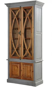 Шкаф-витрина из сосны 100X48X220 CM