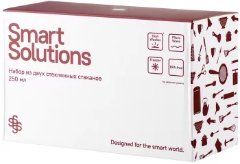 Набор из двух стеклянных стаканов 250 ml