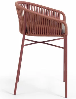 Барный стул Yanet 55X50X85 CM терракотового цвета