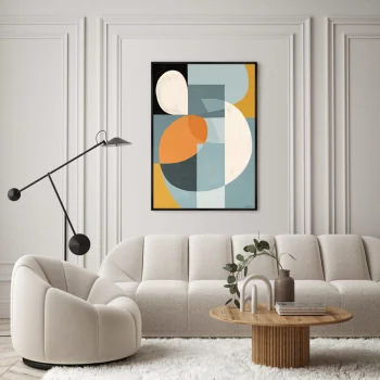 Постер на холсте Spatial form of colors 75X105 CM