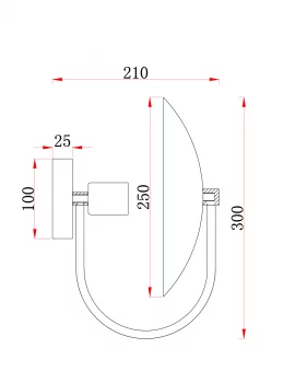 Настенный светильник Ellipse 30X21 CM
