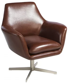 Поворотное кресло кожаное Ramiro 82X74X85 CM