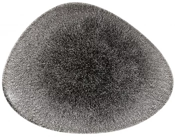 Тарелка треугольная Raku Quartz Black 26X20 CM