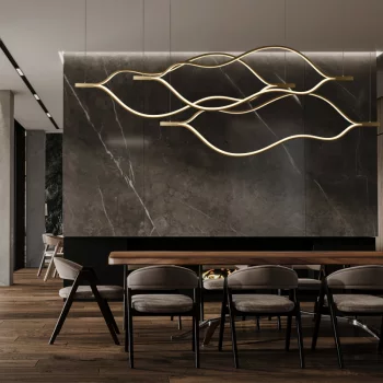 Подвесной светодиодный светильник Tape Light 120X5X150 CM