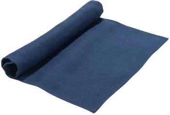Салфетка под приборы из стираного льна Essential 35X45 CM синего цвета