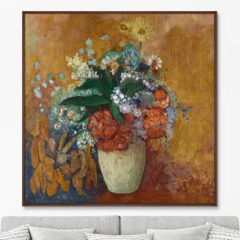 Постер Vase of Flowers 105X105 CM