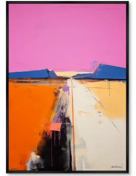 Постер на холсте Lines of Sunset 75X105 CM