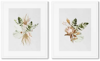 Набор двух постеров Floral set in pale shades 42X52 / 42X52 CM