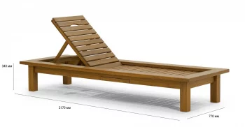 Шезлонг Roova 217X77X34 CM