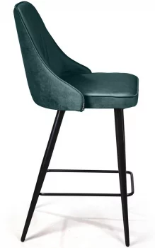 Стул полубарный Berg 47X50X99 CM зелёный