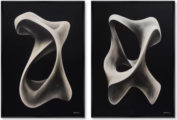 Набор из двух постеров на холсте Streamlined shapes 75X105 / 75X105 CM