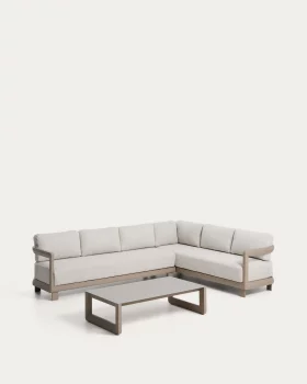 Комплект с угловым диваном на 5 мест и журнальным столиком Nerano 282X212X80 CM