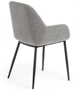 Стул с подлокотниками Konna 59X52X83 CM светло-серый