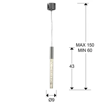 Подвесной светильник Cosmo 1L 43X9X9 CM