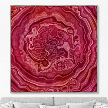 Репродукция на холсте Red agate 105X105 CM