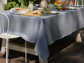 Скатерть льняная Linen collection grey 145X180 CM
